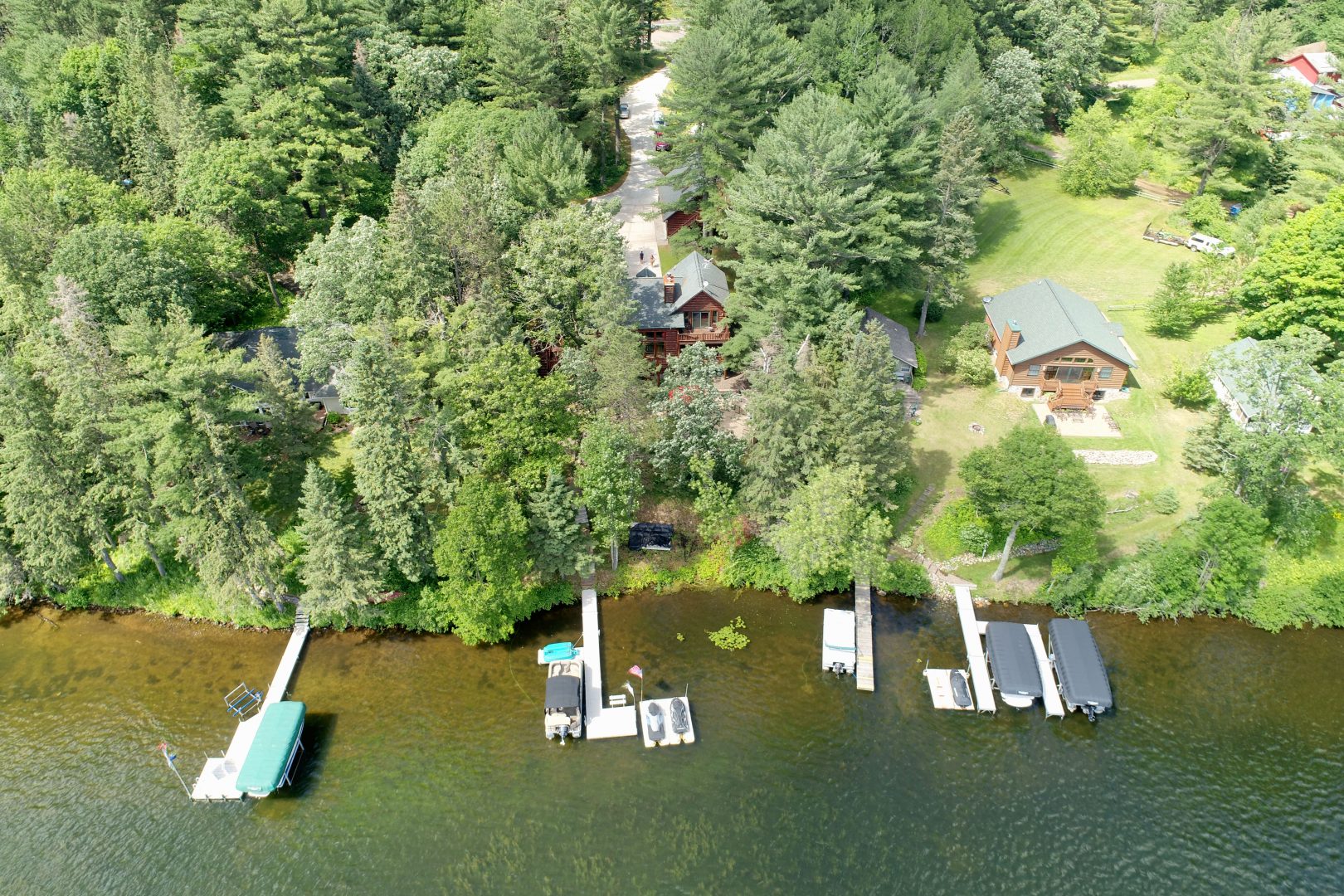 Stone Lake, Wisconsin Log Home for Sale Marketing